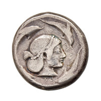 Syrakusy, deinoménidská dynastie (cca. 475–470 př. Kr.), AR tetradrachma