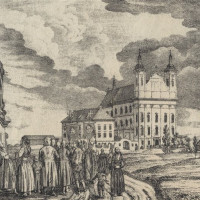 Hanáci při procesí v Dubu na Moravě, Olomouc, kolem 1840