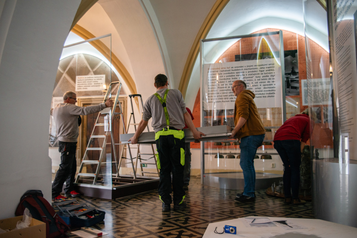 Přesun modelu Sloupu Nejsvětější Trojice, 11.6.2025