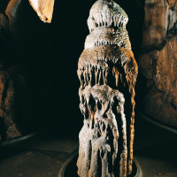 Mladečské jeskyně - stalagmit Mumie