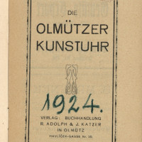 Die Olmützer Kunstuhr, Olomouc, 1924 (?), titulní list  