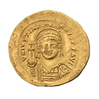 Byzanc, Justinián I. (527–565), AV solidus  