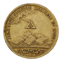 Medaile zednářské lóže Jonathan v Braunschweigu v hodnotě zlatého dukátu, 1760