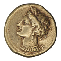Zeugitania, Kartágo, elektronový statér, cca. 310–290 př. Kr.